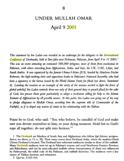 Deoband Bin Laden Ref